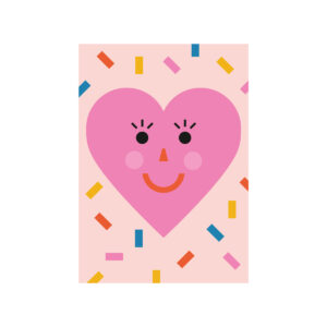 Funny Faces Herz - Postkarte - nobis design