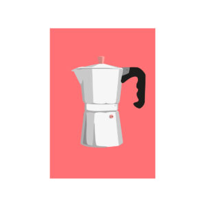 Espressokocher - Postkarte - nobis design