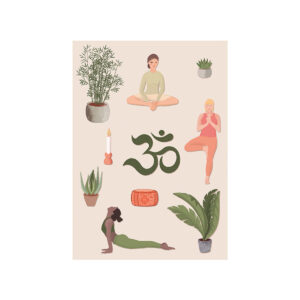 Yoga namaste - Postkarte - nobis design